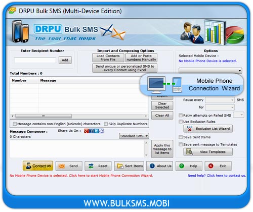 Bulk SMS Software (Multi-Device Edition)