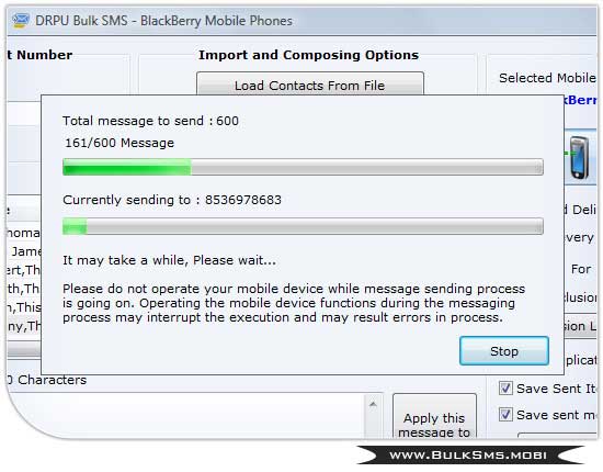 Blackberry Mass Messaging screenshot Blackberry Mass Messaging screenshot