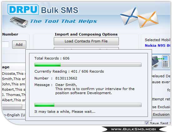 GSM Mobile SMS Marketing screenshot