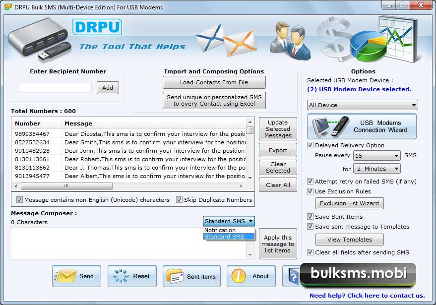 Windows 7 Bulk SMS USB Modem 9.2.1.0 full