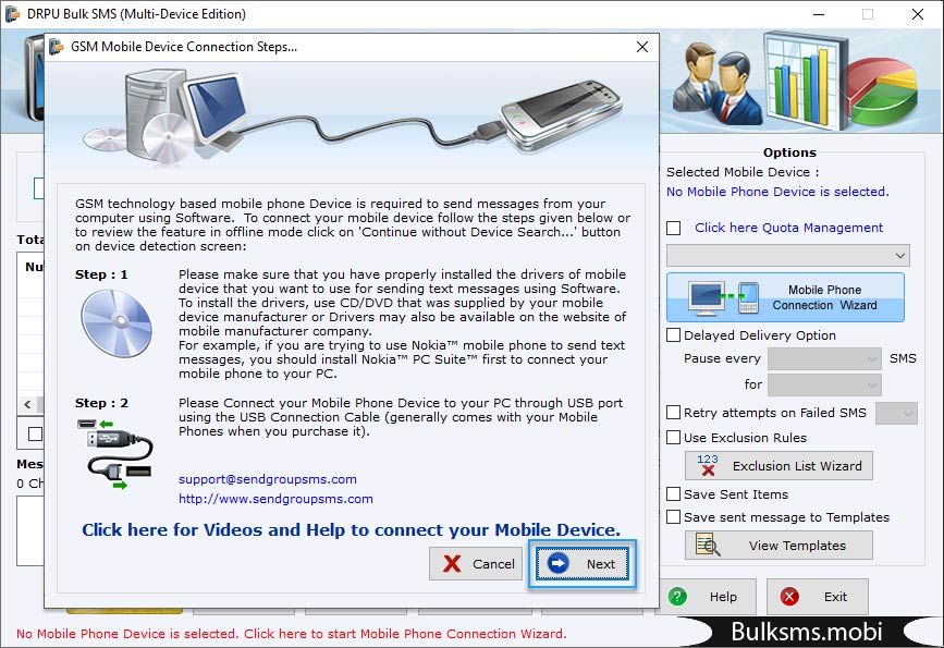 Steps to connect multiple devices