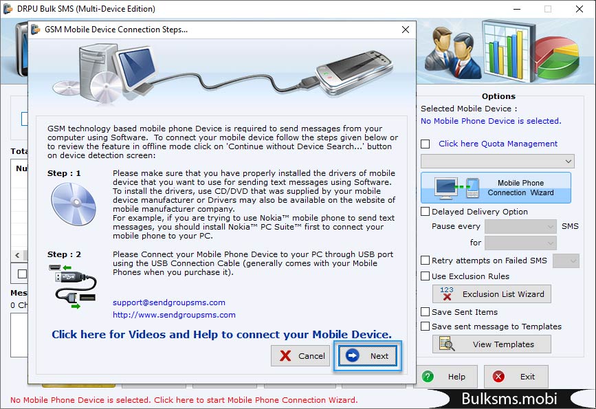 Steps to connect multiple devices 