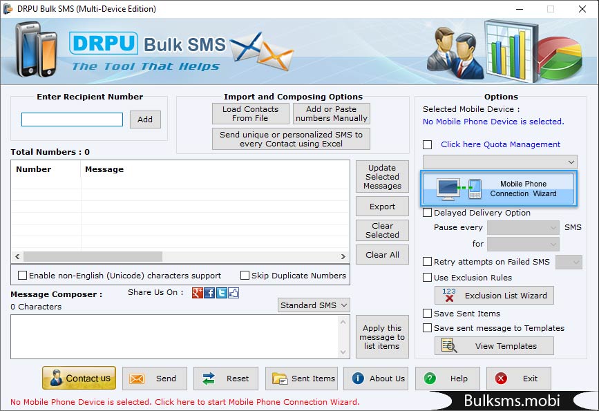 Bulk SMS Software (Multi-Device Edition)