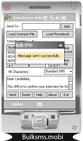 Pocket PC to Mobile Bulk SMS Software