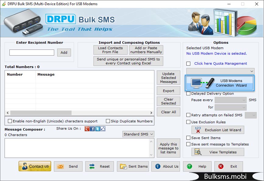 Bulk SMS Software - Multi USB Modem